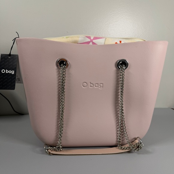 O Bag Handbags - O bag Mini Powder Pink Shoulder Bag Summer Games Insert Chain Handles Italy